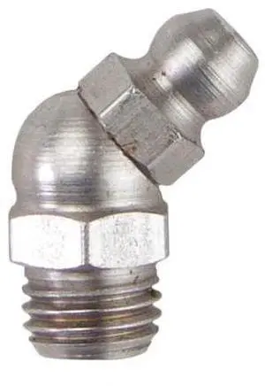 WESTWARD 52PA10 Fitting,45 Deg.,SS,M8x1mm Thrd Size,PK10