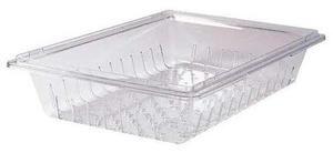 RUBBERMAID FG330300CLR Colander/Drain Tray, Clear