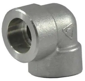 ZORO SELECT 2UB25 1/2" Socket Weld 316 SS 90 Degree Elbow