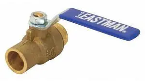 ZORO SELECT 20061LF Ball Valve,Inline,Brass Body,1/2" Pipe