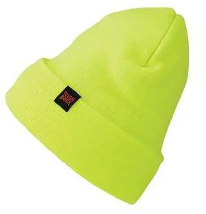 TOUGH DUCK I35816 Watch Hat, Universal, Hi-Viz Green