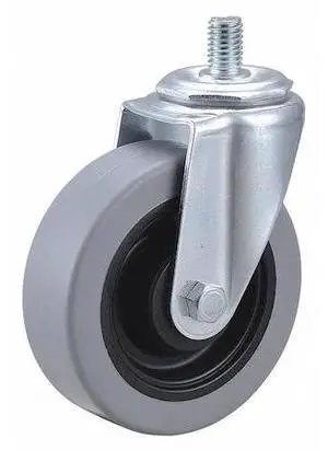 ZORO SELECT 32J819 Swivel Stem Caster,Polyurthn,4 in,350 lb