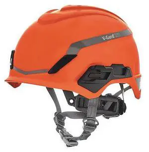 V-GARD 10194797 Climbing Hard Hat, Type 1, Class E, Ratchet (4-Point)