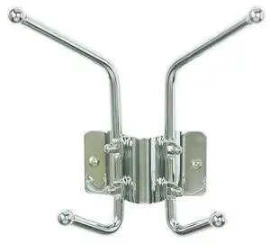 ZORO SELECT 45NG74 Coat Rack,Silver,3 in. D