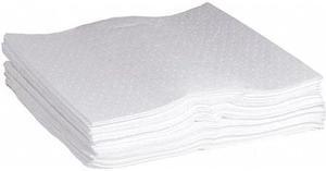SPILLTECH WPKF50H Sorbents, 41 gal, 30 in x 30 in, Oil, White, Polypropylene