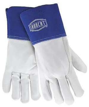 IRONCAT 6142/XL Welding Gloves, Gauntlet Cuff, Wing Thumb, A Cowhide, XL, 12 PK