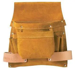 KLEIN TOOLS 42241 Brown Leather 6 Pockets