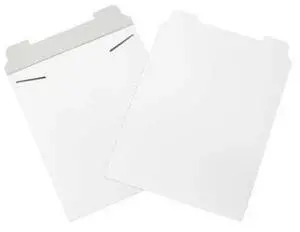 PARTNERS BRAND RM4W Flat Mailers, 12-3/4" x 15", White, PK100