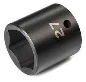 TEKTON SID22127 1/2 Inch Drive x 27 mm 6-Point Impact Socket