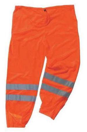 ERGODYNE 8910 L/XL Class E Hi-Vis Pants, Orange