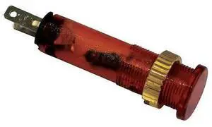 DAYTON 22NY70 Flush Indicator Light,8mm,6V,Amber