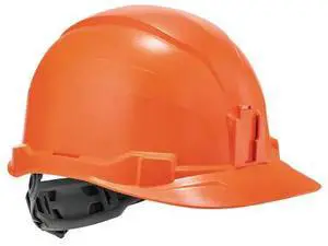 ERGODYNE 8970 Orange Class E Hard Hat Cap Style w/ Rat
