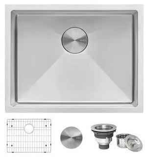 RUVATI RVH7121 21" Undermount Tight Radius 16 Gauge SS Bar Prep Kitchen Sink