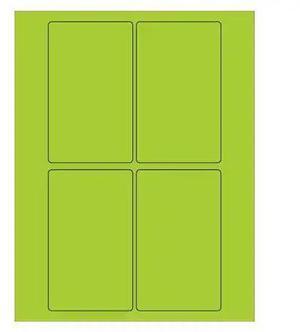 TAPE LOGIC LL175GN Tape Logic Rectangle Laser Labels, 3" x 5", Fluorescent