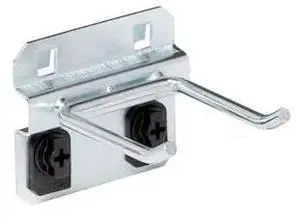 TRITON PRODUCTS 52213 2 In. Double Rod 30 Degree Bend Steel Pegboard Hook for