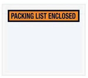 TAPE LOGIC PL32 Tape Logic "Packing List Enclosed" Envelopes, 7" x 6", Orange,