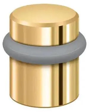 1.5 in. Round Universal Floor Bumper in PVD