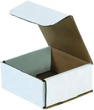 ZORO SELECT MLR1 4 3/8 in x 4 3/8 in x 2 in Inside H, Literature Mailer, White,