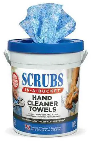 SCRUBS 42272 Hand Cleaning Towels,10W x 12In. L