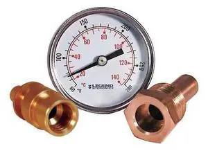 LEGEND VALVE 800-653 1/2" T-WELL TEMP GAUGE 60-280