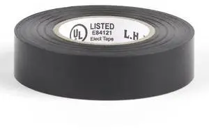 DOTTIE 360 L.H. Dottie 3/4'' x 60' Black Electrical Tape, 10PK