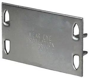 DOTTIE 3516 L.H. Dottie 3'' x 5'' 16 Gauge Safety Plate, 100PK