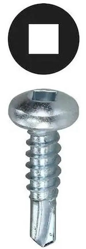 DOTTIE TEKDD8114 Self-Drilling Screw, #8-18 x 1-1/4 in, Zinc Plated Steel Pan