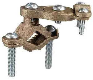 DOTTIE 28SWV L.H. Dottie 1-1/4''-2'' Bronze Armored Ground Clamp w/ Swivel, 5PK