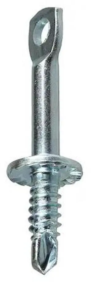 DOTTIE 631TK Flat Hangar Screw, 1/4 in Thread to 2 in, Carbon Steel, Zinc