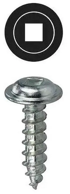 DOTTIE KWDD10114 Sheet Metal Screw, #10 x 1-1/4 in, Zinc Plated Steel Wafer