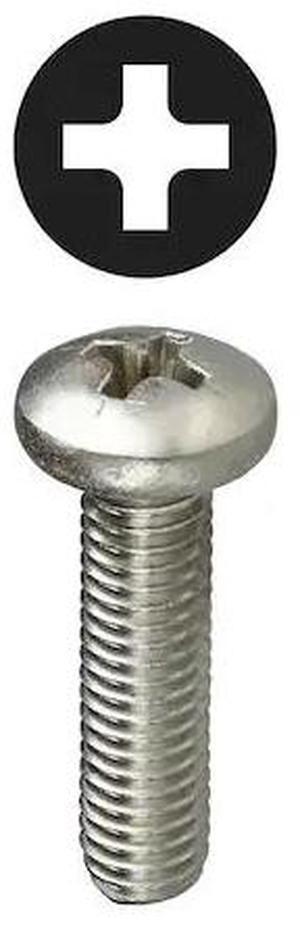 DOTTIE PMS63234 #6-32 x 3/4 in Phillips Pan Machine Screw, 18-8 Stainless