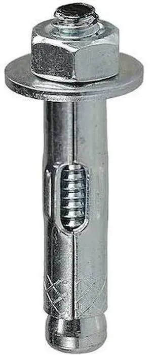 DOTTIE SA12300 Sleeve Anchor, 1/2" Dia., 3-3/8" L, Zinc Plated, 25 PK