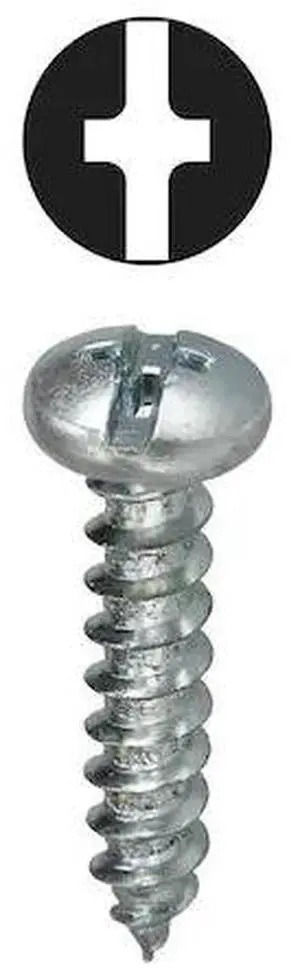 DOTTIE 2WS12112 Sheet Metal Screw, #12 x 1-1/2 in, Zinc Plated Steel Pan Head