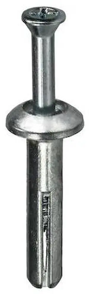 DOTTIE ZAS200 Nail Drive Anchor, 1/4" Dia., 2" L, Alloy Steel Zinc Plated, 100