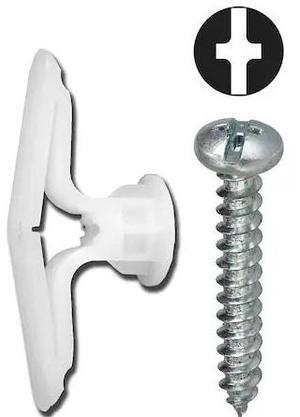 DOTTIE NTK14LTP L.H. Dottie No 8 Nylon Toggle Anchor Kit w/ Pan Head Combo Head