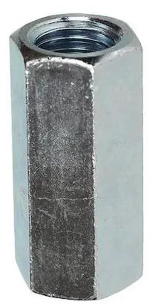 DOTTIE RC4 Coupling Nut, 5/16''-18, Steel, Zinc Plated, 7/8 in Lg, 50 PK