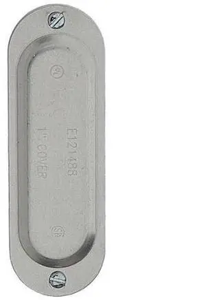 DOTTIE BC125150 L.H. Dottie 1-1/4'' - 1-1/2'' Conduit Body Aluminum Cover, 10PK