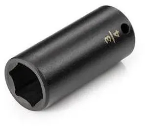TEKTON SID13019 3/8 Inch Drive x 3/4 Inch Deep 6-Point Impact Socket