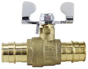 APOLLO EPXV34T 3/4 in. Brass PEX-A Barb Ball Valve with Tee Handle