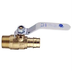 APOLLO EPXV34M 3/4 in. Brass PEX-A Barb x 3/4 in. Male Pipe Thread Ball Valve