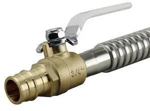 APOLLO EPXCSST18BV 3/4 in. Brass PEX-A Barb x 3/4 in. FNPT x 18 in. CSST Water