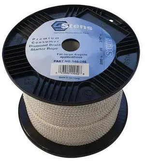 STENS 145-716 Diamond Braid Starter Rope #6 Diamond; 145-716 200'