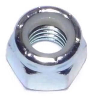 MIDWEST FASTENER 03651 Nylon Insert Lock Nut, 3/8"-16, Steel, Grade 2, Zinc