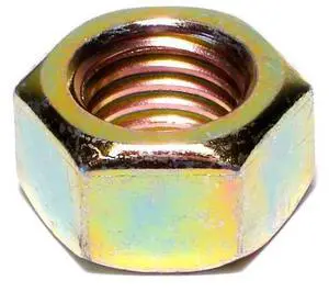 MIDWEST FASTENER 03722 Hex Nut, 3/4"-10, Steel, Grade 8, Zinc Yellow, 10 PK