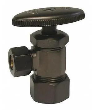 JONES STEPHENS S4211RB Angle Stop, RB, 5/8"Comp.x3/8"Comp.