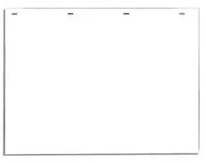 BUYERS PRODUCTS RC18PPW Mudflap, White, Polymer, 24 x 18 in