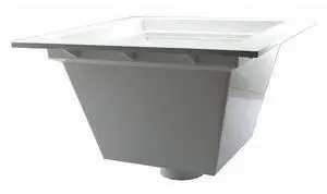 JONES STEPHENS S59002 Floor Sink Floor Sink, 2" Pipe Dia., PVC