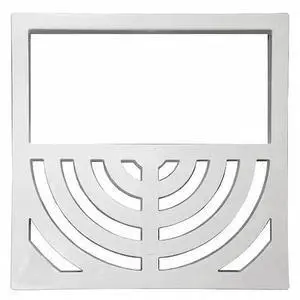 JONES STEPHENS S59012 Half Top Grate,PVC,3/4" Thick