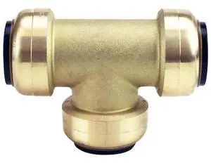 APOLLO FSBT1 1 in. Brass Push-to-Connect Tee