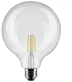 SATCO S21249 4 Watt G40 LED Lamp, Clear, Medium Base, 90 CRI, 4000K, 120 Volts